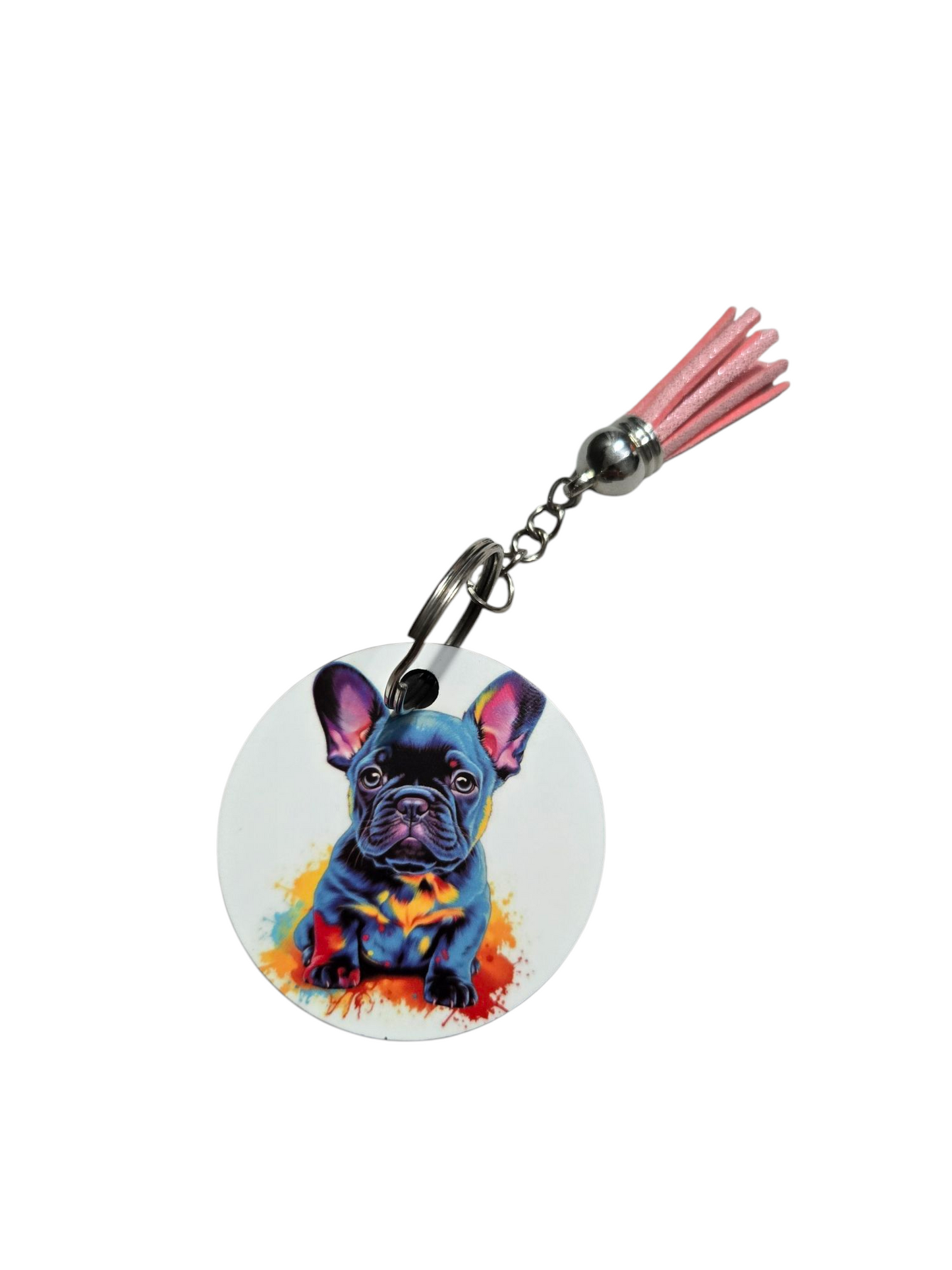 Porte clé personnalisé bouledogue Français