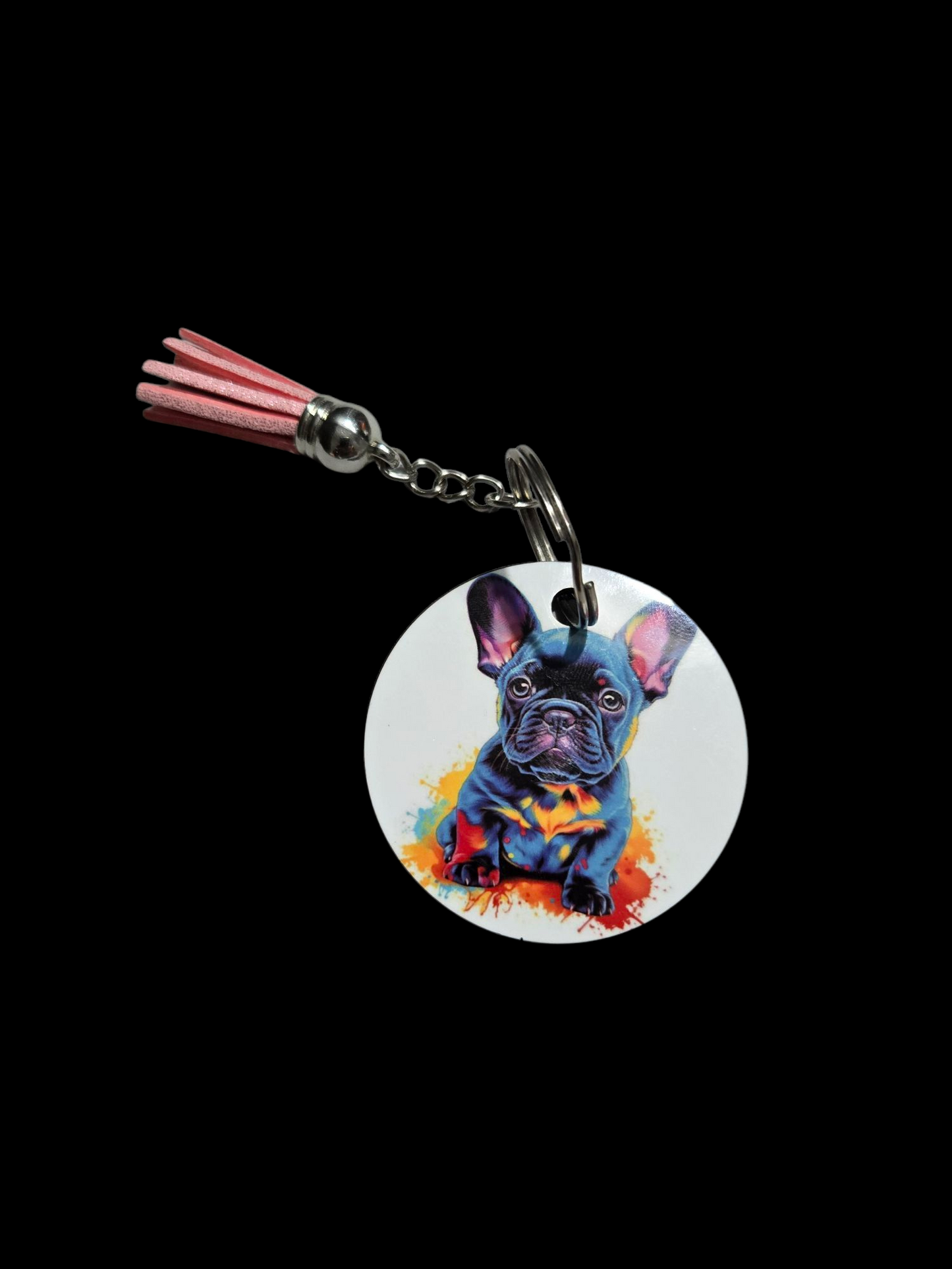 Porte clé personnalisé bouledogue Français