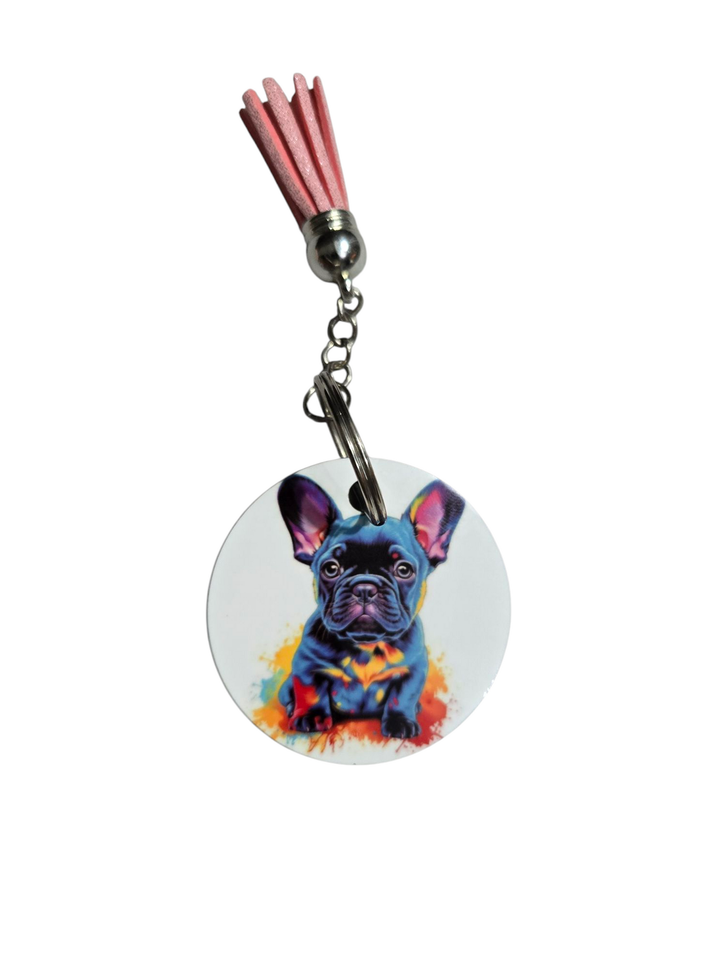 Porte clé personnalisé bouledogue Français